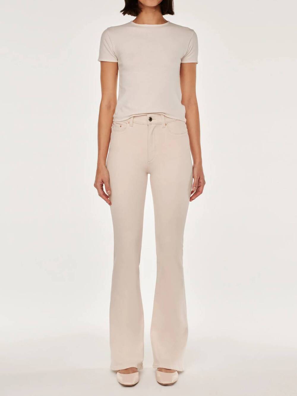 NEW DL1961 - WOMEN'S bridget bootcut high rise instasculpt jeans in flax